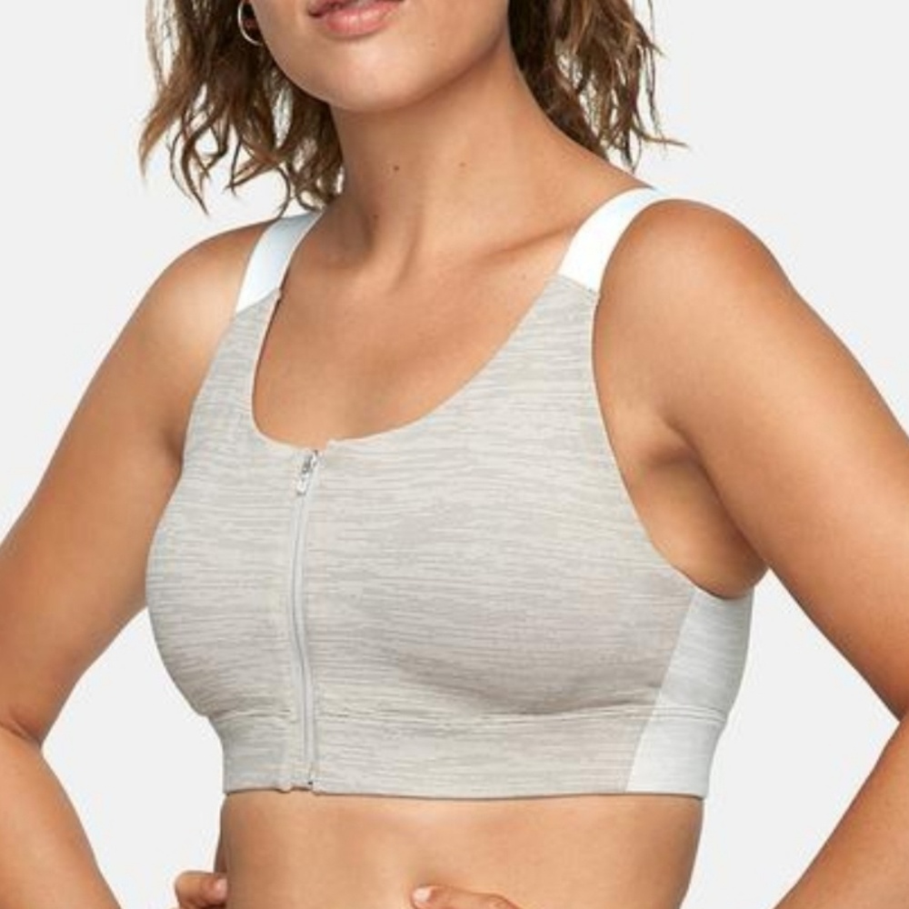Outdoor Voices Zip Bra in Atmosphere